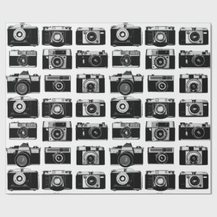 CLASSIC 35 mm FOTO FILM CAMERAS PATROON Cadeaupapier