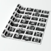 CLASSIC 35 mm FOTO FILM CAMERAS PATROON Cadeaupapier (Uitgerold)