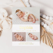 Classic 3 Aankondiging geboorte foto-collage