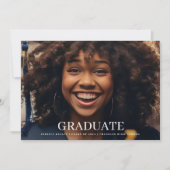 Classic 4 Fototypografie Afstuderen aankondiging (Voorkant)