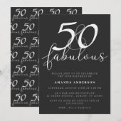 Classic 50 & Fabulous 50ste verjaardagsfeestje Kaart (Voorkant / Achterkant)