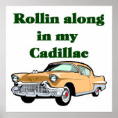 Classic 50's Cadillac Poster (Voorkant)