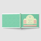 Classic 50s Diner Graphic Wedding Guest Book Gastenboek (Volledig)