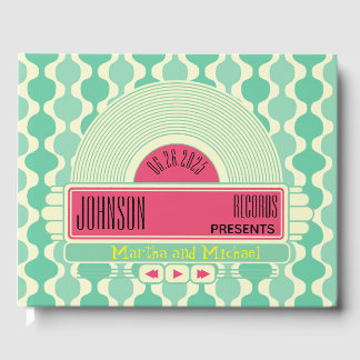 Classic 50s Diner Jukebox Wedding Guest Book Gastenboek