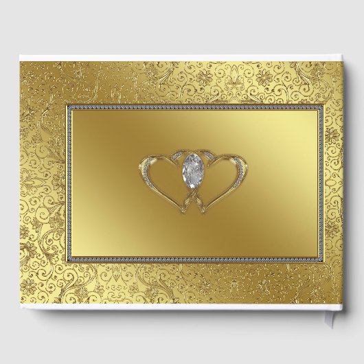 Classic 50th Wedding Jubileum Guestbook Gastenboek (Achterkant)