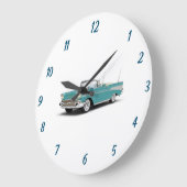 *** CLASSIC 57 CHEVY *** CLOCK GROTE KLOK (Hoek)