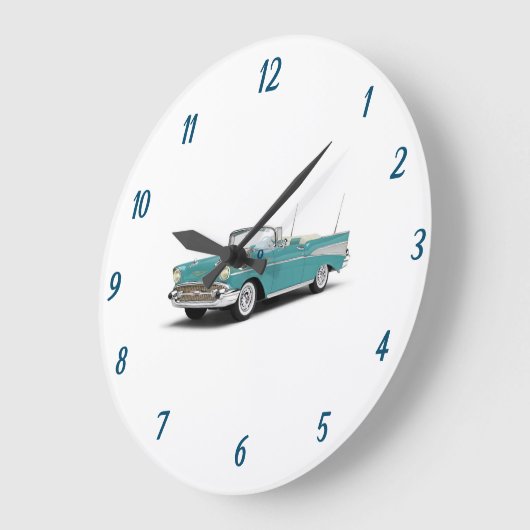 *** CLASSIC 57 CHEVY *** CLOCK GROTE KLOK (Hoek)