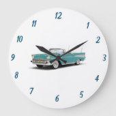 *** CLASSIC 57 CHEVY *** CLOCK GROTE KLOK (Voorkant)