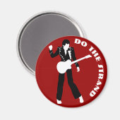 Classic 70's Glam Rock Music Roxy Ferry Art Magneet (Voorkant / Achterkant)