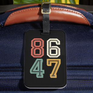 Classic 86 47 Anti Trump 2024 Impeach Bagagelabel