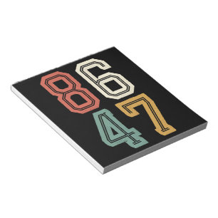 Classic 86 47 Anti Trump 2024 Impeach Notitieblok