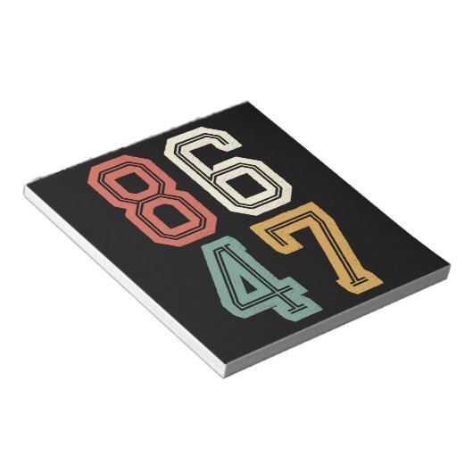  Classic 86 47 Anti Trump 2024 Impeach Notitieblok (Schuin)