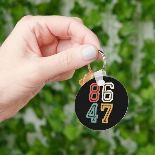 Classic 86 47 Anti Trump 2024 Impeach Sleutelhanger (Hand)