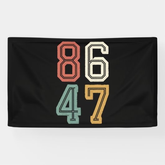  Classic 86 47 Anti Trump 2024 Impeach Spandoek (Horizontaal)