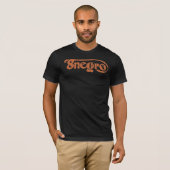 Classic 8negro logo orange. t-shirt (Voorkant volledig)