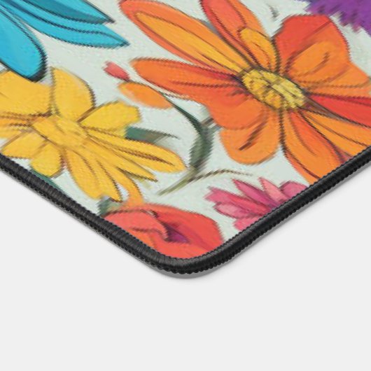 Classic Abstracte Bloemen - Desk Mat (Hoek)