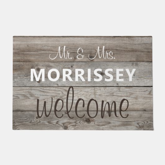 Classic achusnaam voor bijbehorend script - Welkom Deurmat (Voorkant)