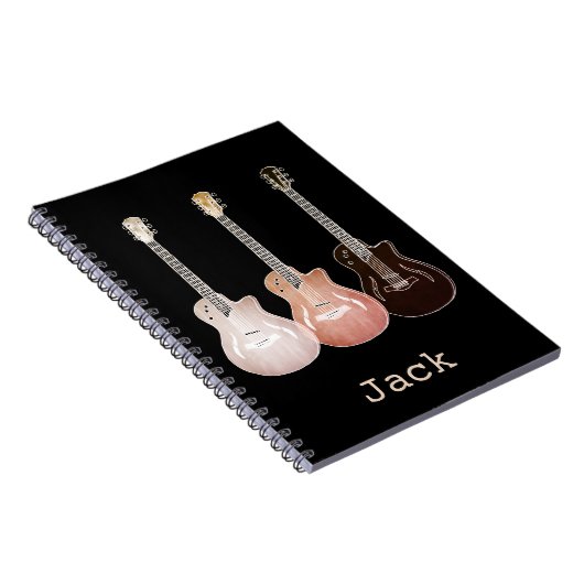 Classic Acoustic Guitars Art Name Jack Notitieboek (Rechterzijde)