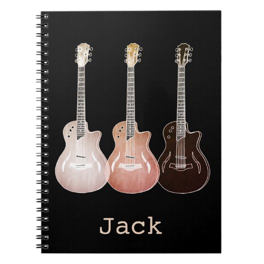 Classic Acoustic Guitars  Art Name Jack Notitieboek (Voorkant)