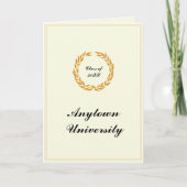 Classic Afstuderen Aankondiging 5x7 Gold Border (Voorkant)