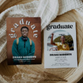 Classic Afstuderen Aankondiging en Uitnodiging voo