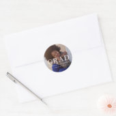 Classic Afstuderen Foto en Naam Sticker (Envelop)