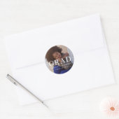 Classic Afstuderen Foto en Naam Sticker (Envelop)