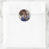 Classic Afstuderen Foto en Naam Sticker (Tas)