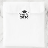 Classic Afstuderen Klasse van het Jaar Party Favor Ronde Sticker (Tas)