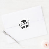 Classic Afstuderen Klasse van het Jaar Party Favor Ronde Sticker (Envelop)