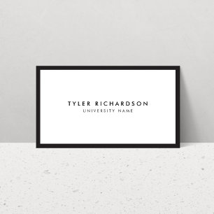 Classic Afstuderen Student Visitekaartje Contactkaartje