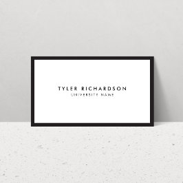 Classic Afstuderen Student Visitekaartje Contactkaartje