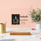 Classic afstuderen Voeg foto toe Naam klasse jaar Acryl Bord (Huwelijk)