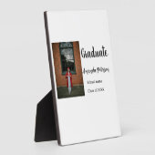 Classic afstuderen Voeg foto toe Naam klasse jaar  Fotoplaat (Zijkant)