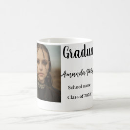 Classic afstuderen Voeg foto toe Naam klasse jaar Koffiemok