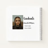 Classic afstuderen Voeg foto toe Naam klasse jaar Notitieboek (Achterkant)