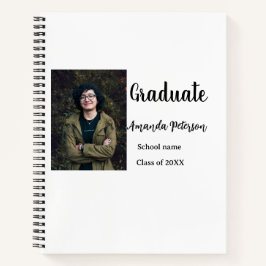 Classic afstuderen Voeg foto toe Naam klasse jaar Notitieboek