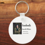 Classic afstuderen Voeg foto toe Naam klasse jaar  Sleutelhanger (Voorkant)