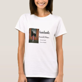 Classic afstuderen Voeg foto toe Naam klasse jaar T-shirt