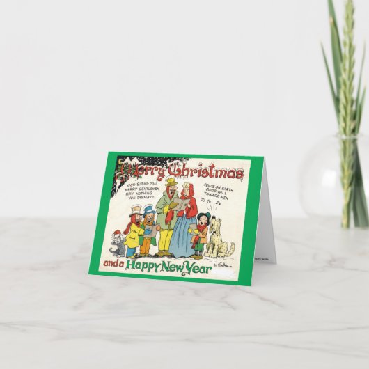 Classic Al Smith Comic Strip-kerstkaart Feestdagen Kaart (Voorkant)