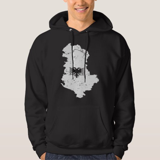 Classic Albania Double Head Eagle Shqiponja Albani Hoodie (Voorkant)