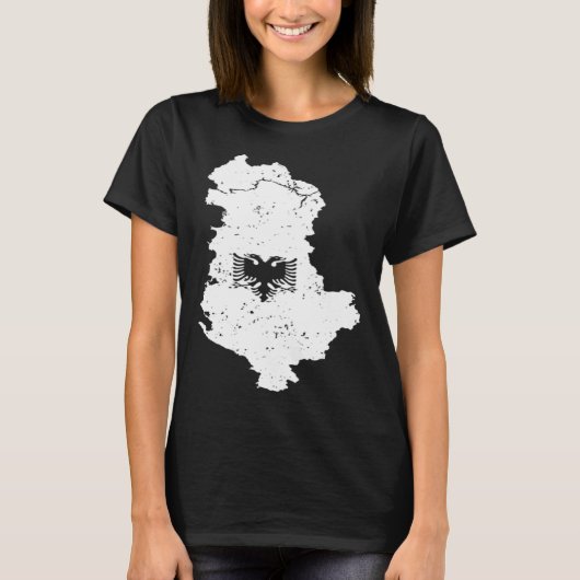 Classic Albania Double Head Eagle Shqiponja Albani T-shirt (Voorkant)