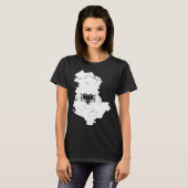 Classic Albania Double Head Eagle Shqiponja Albani T-shirt (Voorkant volledig)