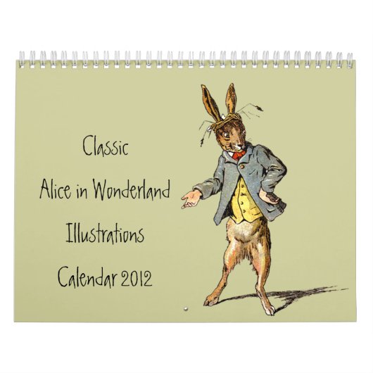 Classic Alice in Wonderland Calendar Kalender (Hoes)