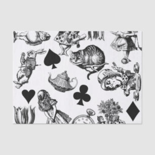 Classic Alice in Wonderland Characters: Origineel Tissuepapier