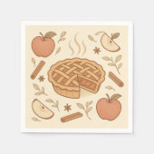 Classic American apple pie 2026 art Servet (Voorkant)