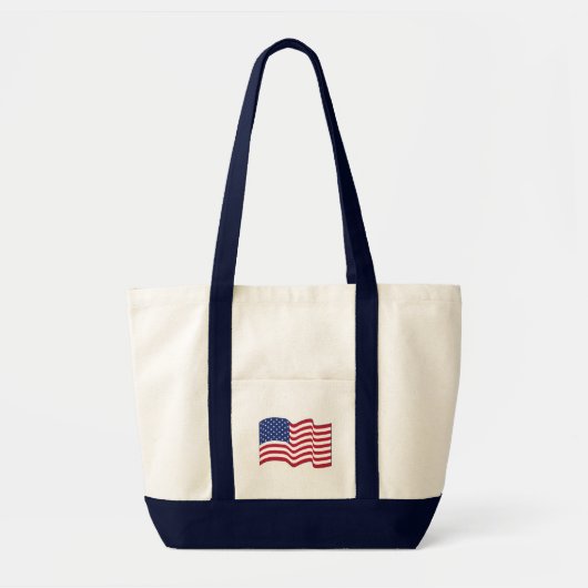 Classic American Flag Canvas tas (Voorkant)