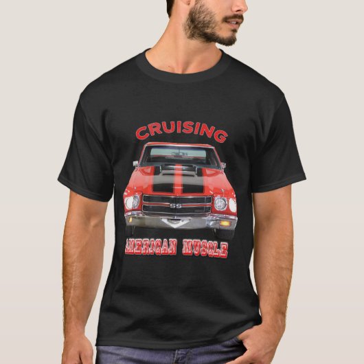 Classic American Museum Car Chevelle SS T-shirt (Voorkant)