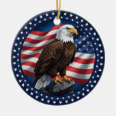 Classic American Patriotism  Keramisch Ornament (Voorkant)