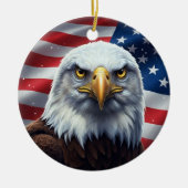 Classic American Patriotism  Keramisch Ornament (Voorkant)